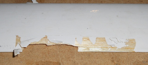 Damaged trailing edge